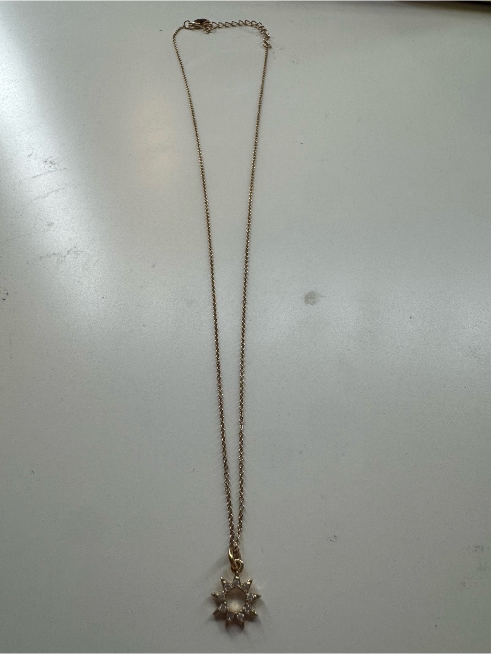 Gold Starburst Pendant Necklace - Women Jewelry